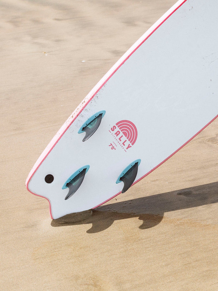 Hand-Shaped Sally Surfboard (Pink) - 6'6