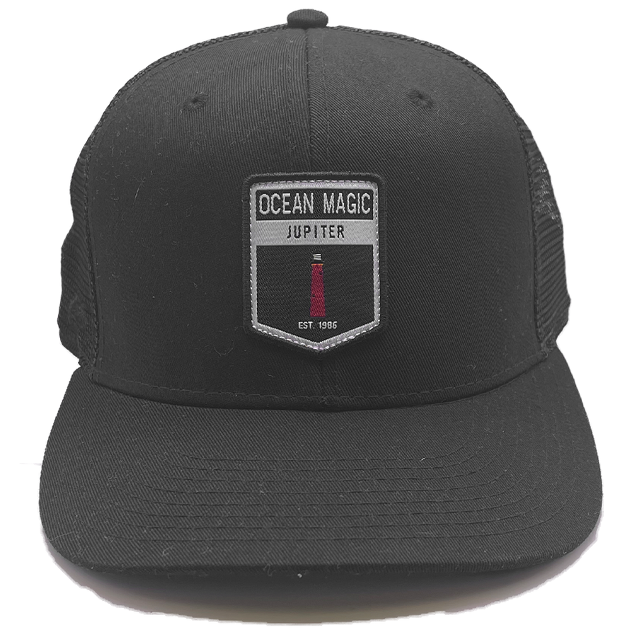 Ocean Magic Lighthouse Trucker Hat - Shop Best Selection Of Hats At Oceanmagicsurf.com