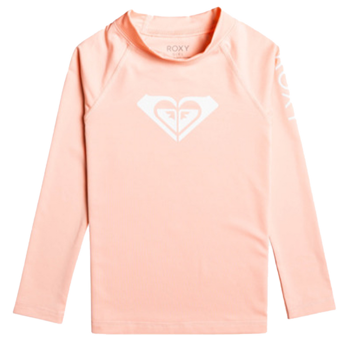 Roxy Whole Hearted Long Sleeve Rashguard - Shop Best Selection Of Girls Rash Guards At Oceanmagicsurf.com