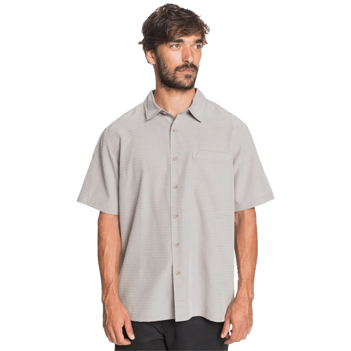 Quicksilver Waterman Centinela Short Sleeve Button Down - Best Selection Of Men's Button Downs At Oceanmagicsurf.com