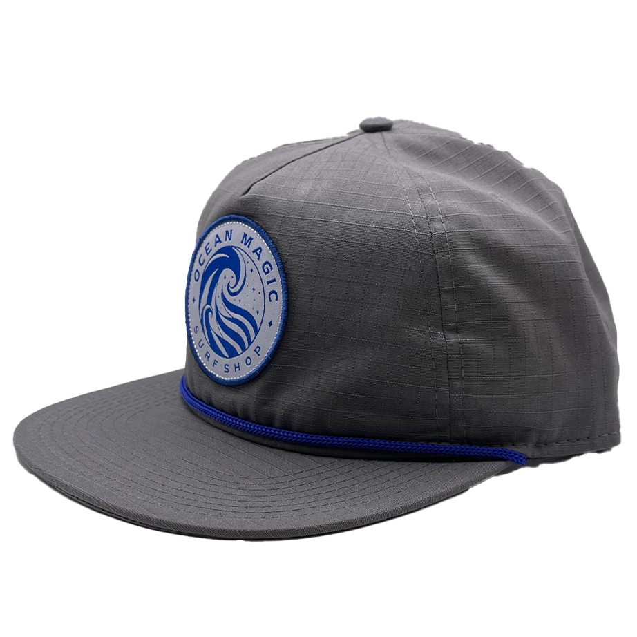 Ocean Magic Wave Logo Rope Hat - Shop Best Selection Of Hat's At Oceanmagicsurf.com