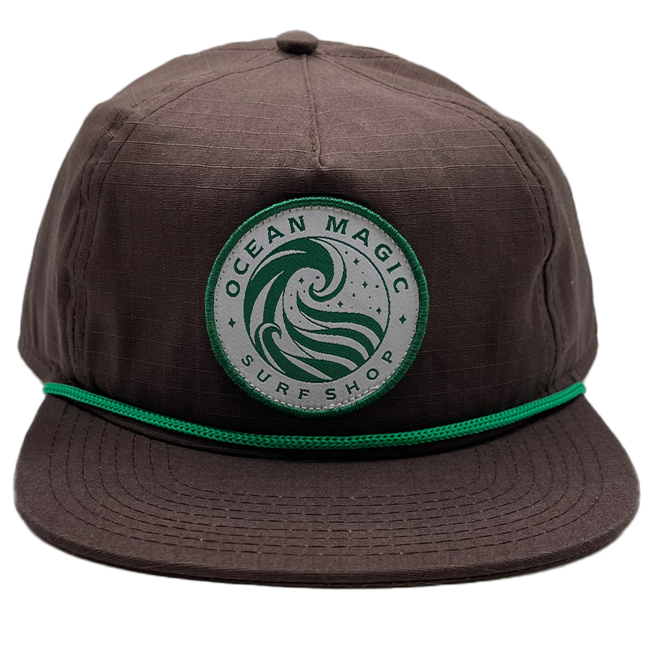 Ocean Magic Wave Logo Rope Hat - Shop Best Selection Of Hat's At Oceanmagicsurf.com