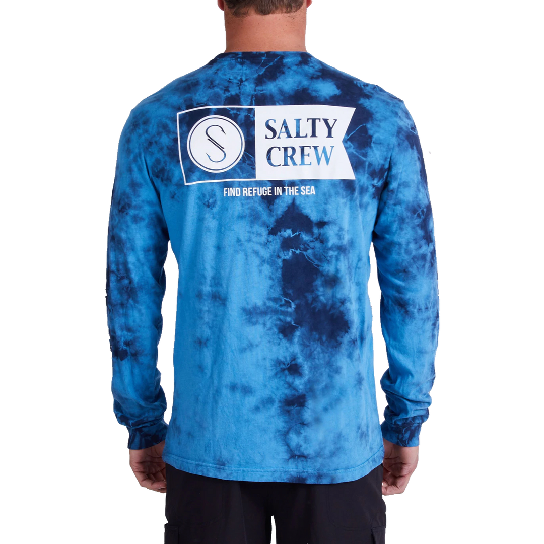 Salty Crew Alpha Tie Dye Long Sleeve T-Shirt - Shop Best Selection Of Men's Long Sleeve T-Shirts At Oceanmagicsurf.com