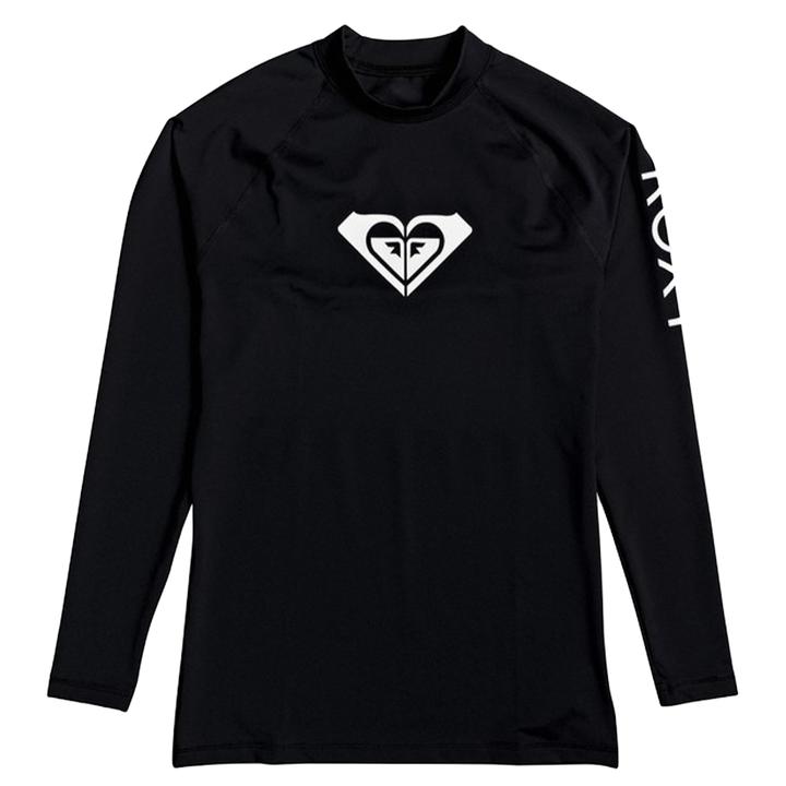 Roxy Whole Hearted Long Sleeve Rashguard - Shop Best Selection Of Girls Rash Guards At Oceanmagicsurf.com