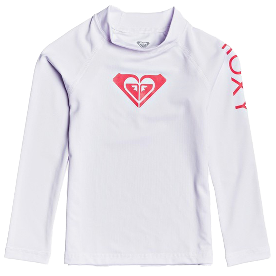 Roxy Whole Hearted Long Sleeve Rashguard - Shop Best Selection Of Girls Rash Guards At Oceanmagicsurf.com