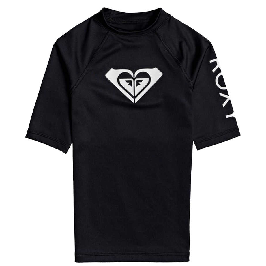 Roxy Whole Hearted Short Sleeve Rashguard - Shop Best Selection Of Girls Rash Guards At Oceanmagicsurf.com